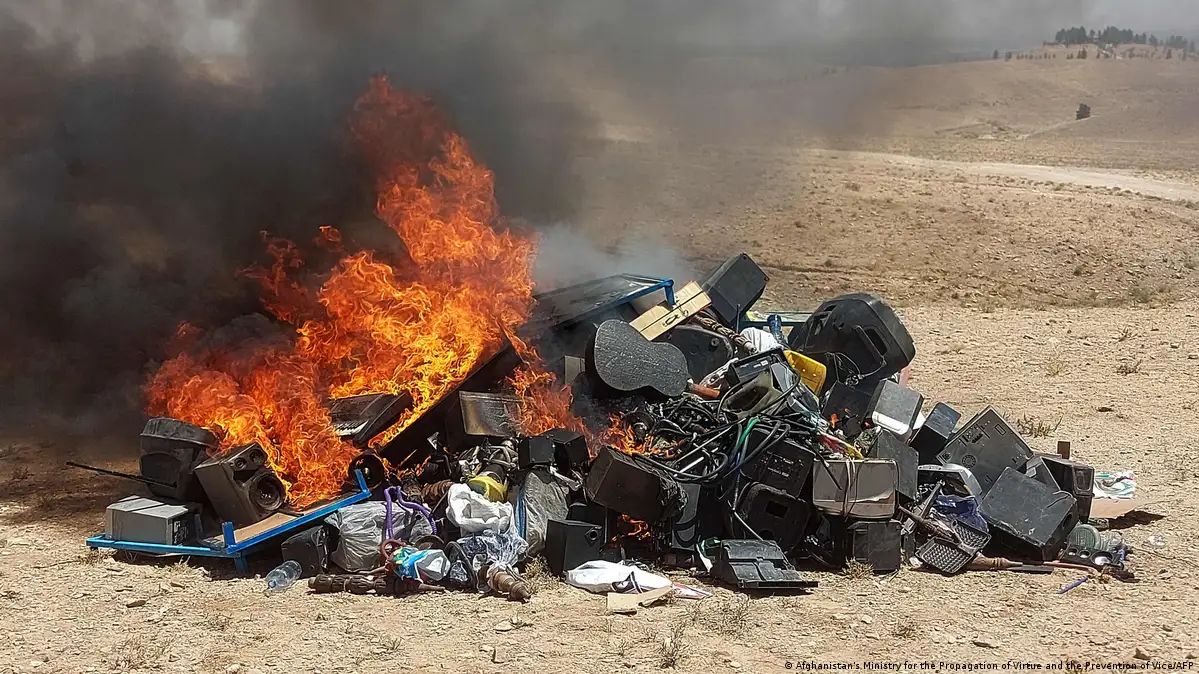 Taliban Burns Musical Instruments and Hookahs in Latest Crackdown in ...