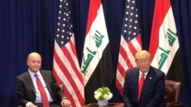 دیدار برهم صالح و ترامپ